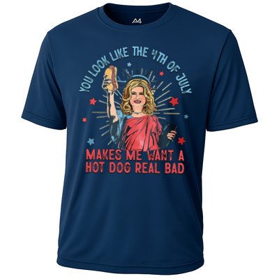 You Look Like 4th Of July Makes Me Want A Hot Dog Real Bad Performance Shirt