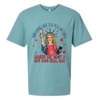 You Look Like 4th Of July Makes Me Want A Hot Dog Real Bad Sueded Cloud Jersey T-Shirt