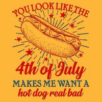 You Look Like The 4th Of July Makes Me Want A Hotdog Real Bad Pom Pom 12in Knit Beanie