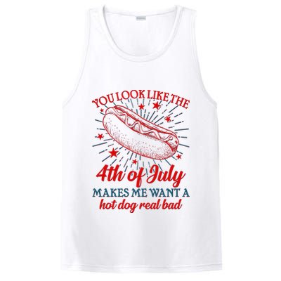 You Look Like The 4th Of July Makes Me Want A Hotdog Real Bad PosiCharge Competitor Tank