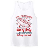You Look Like The 4th Of July Makes Me Want A Hotdog Real Bad PosiCharge Competitor Tank