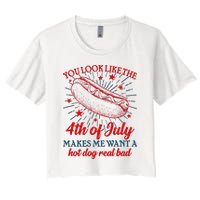 You Look Like The 4th Of July Makes Me Want A Hotdog Real Bad Crop Top