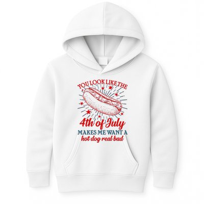 You Look Like The 4th Of July Makes Me Want A Hotdog Real Bad Kids Hoodie
