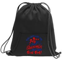 You Look Like 4th Of July Makes Me Want A Hot Dog Real Bad Sweatshirt Cinch Pack Bag