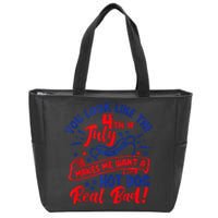 You Look Like 4th Of July Makes Me Want A Hot Dog Real Bad Zip Tote Bag