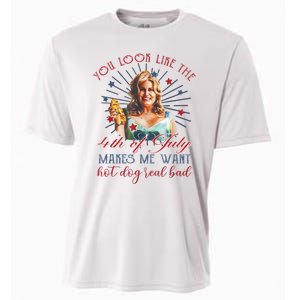 You Look Like 4th Of July Makes Me Want A Hot Dog Real Bad Cooling Performance Crew T-Shirt