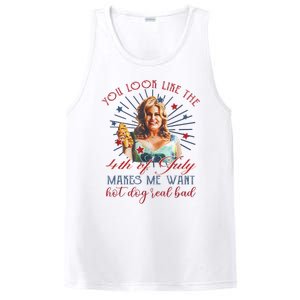 You Look Like 4th Of July Makes Me Want A Hot Dog Real Bad PosiCharge Competitor Tank