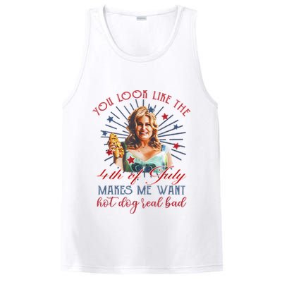 You Look Like 4th Of July Makes Me Want A Hot Dog Real Bad PosiCharge Competitor Tank