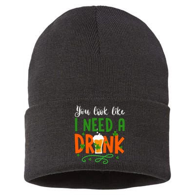 You Look Like I Need A Drink Sustainable Knit Beanie