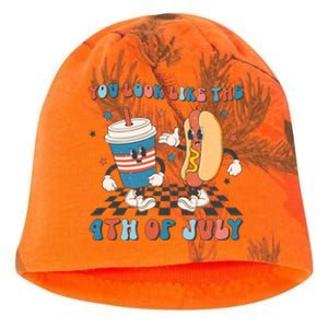 You Look Like The 4th Of July Makes Me Want A Hot Dog Gift Kati - Camo Knit Beanie