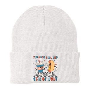 You Look Like The 4th Of July Makes Me Want A Hot Dog Gift Knit Cap Winter Beanie