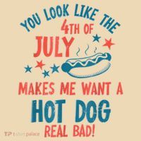 You Look Like 4th Of July Makes Me Want A Hot Dog Real Bad Zip Tote Bag