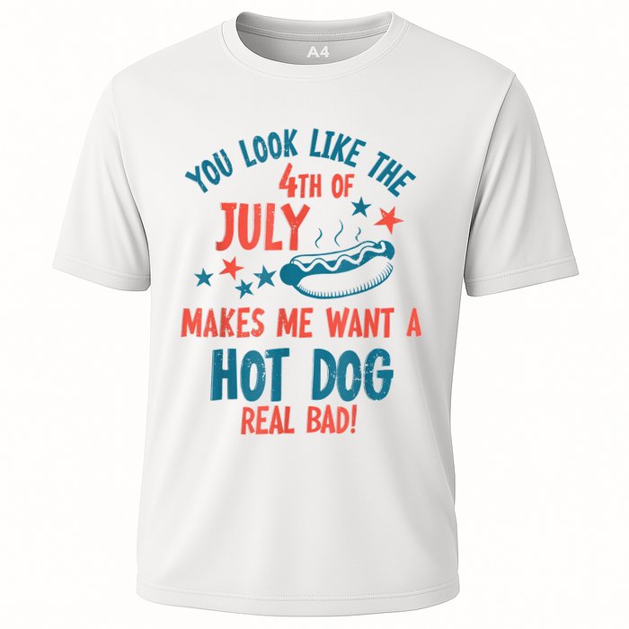 You Look Like 4th Of July Makes Me Want A Hot Dog Real Bad Performance Shirt