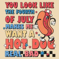 You Look Like 4th Of July Makes Me Want A Hot Dog Real Bad Drawstring Bag