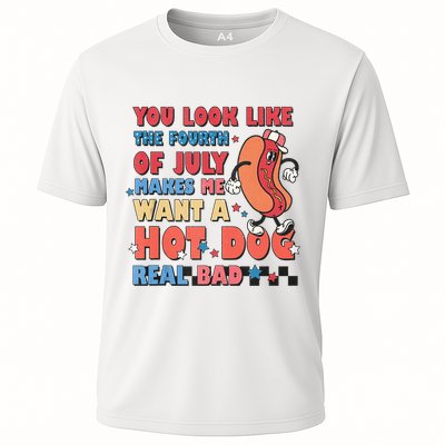 You Look Like 4th Of July Makes Me Want A Hot Dog Real Bad Performance Shirt