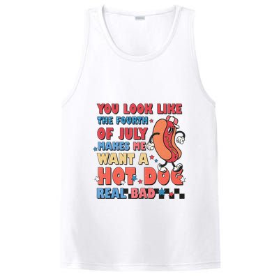 You Look Like 4th Of July Makes Me Want A Hot Dog Real Bad PosiCharge Competitor Tank