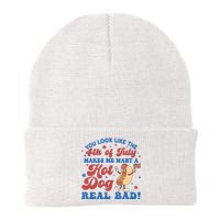 You Look Like The 4th Of July Makes Me Want A Hotdog Real Bad America Knit Cap Winter Beanie