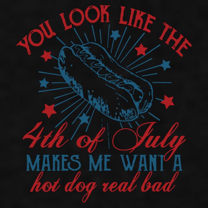 You Look Like The 4th Of July Makes Me Want A Hot Dog Real Bad Ladies PosiCharge Tri-Blend Wicking Tank