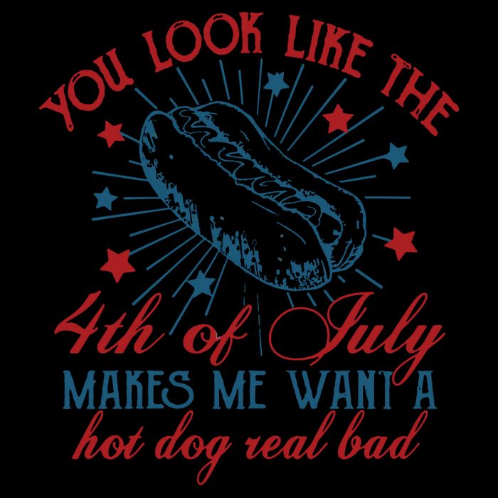 You Look Like The 4th Of July Makes Me Want A Hot Dog Real Bad Drawstring Bag