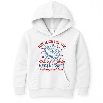 You Look Like The 4th Of July Makes Me Want A Hot Dog Real Bad Kids Hoodie