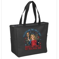 You Look Like The 4th Of July Makes Me Want Hot Dog Real Bad Zip Tote Bag