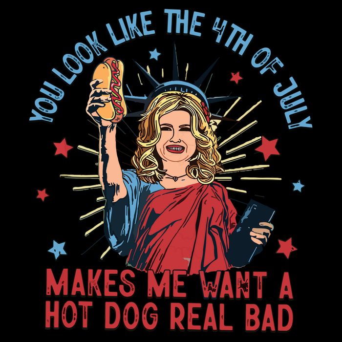 You Look Like The 4th Of July Makes Me Want Hot Dog Real Bad Zip Tote Bag