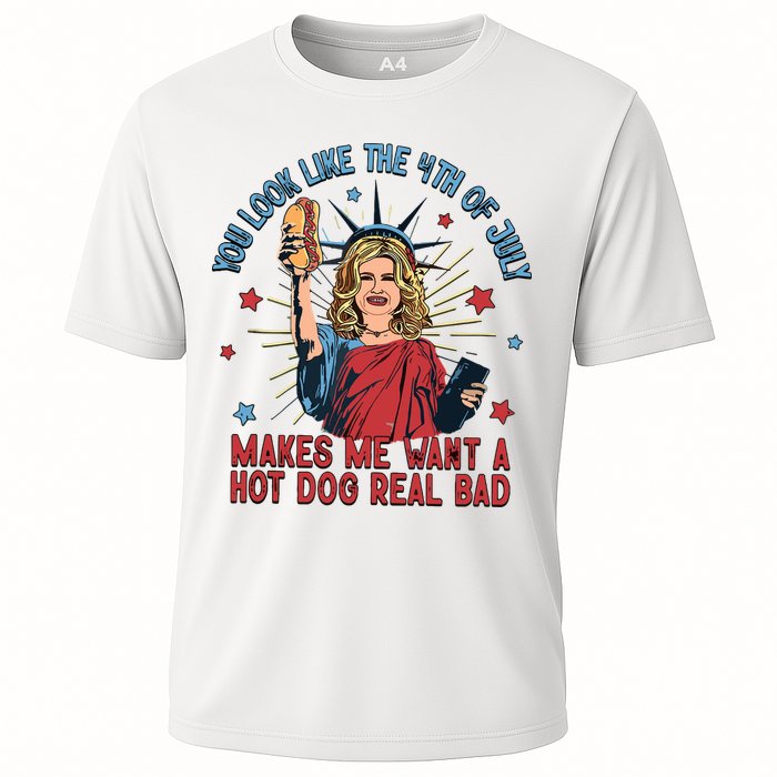 You Look Like The 4th Of July Makes Me Want Hot Dog Real Bad Performance Shirt