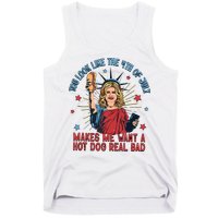 You Look Like The 4th Of July Makes Me Want Hot Dog Real Bad Tank Top