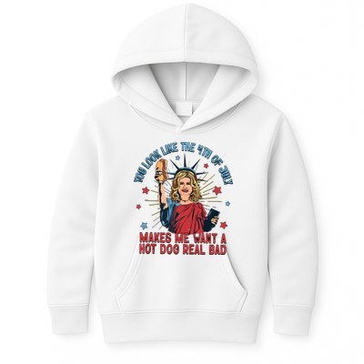 You Look Like The 4th Of July Makes Me Want Hot Dog Real Bad Kids Hoodie