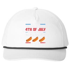 You Look Like 4th Of July Makes Me Want A Hot Dog Real Bad Snapback Five-Panel Rope Hat