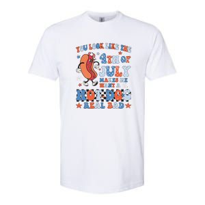 You Look Like 4th Of July Makes Me Want A Hot Dog Real Bad Softstyle CVC T-Shirt