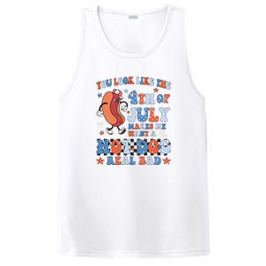 You Look Like 4th Of July Makes Me Want A Hot Dog Real Bad PosiCharge Competitor Tank