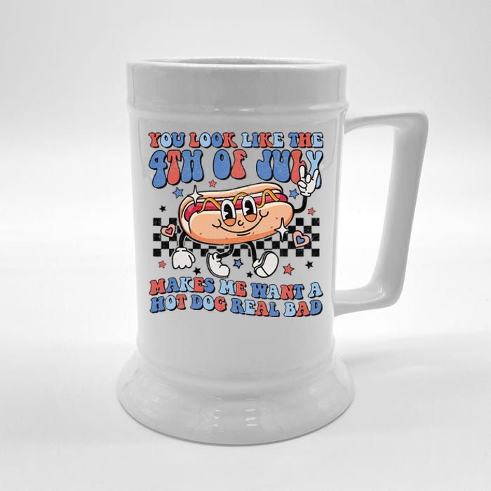 You Look Like The 4th Of July Makes Me Want A Hot Dog Beer Stein