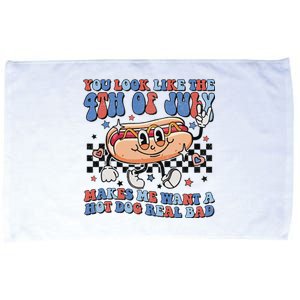 You Look Like The 4th Of July Makes Me Want A Hot Dog Microfiber Hand Towel