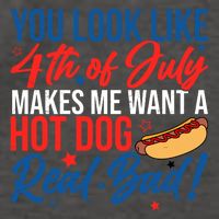 You Look Like 4th Of July Makes Me Want A Hot Dog Real Bad Vector Backpack