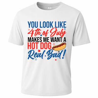 You Look Like 4th Of July Makes Me Want A Hot Dog Real Bad Performance Shirt