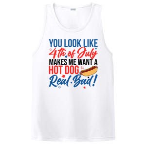 You Look Like 4th Of July Makes Me Want A Hot Dog Real Bad PosiCharge Competitor Tank