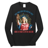 You Look Like The 4th Of July Hot Dog Wiener Long Sleeve Shirt