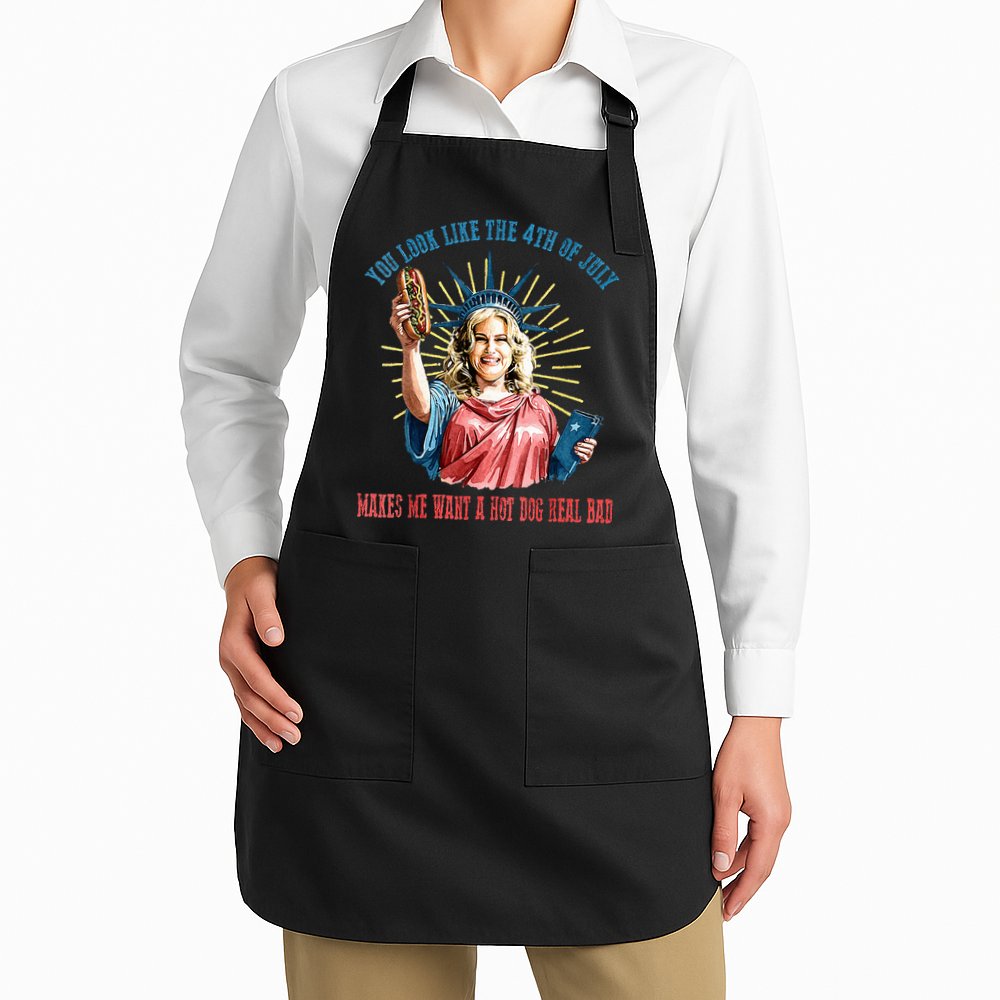 You Look Like The 4th Of July Hot Dog Wiener Apron