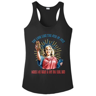 You Look Like The 4th Of July Hot Dog Wiener Ladies PosiCharge Competitor Racerback Tank
