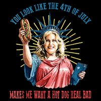 You Look Like The 4th Of July Hot Dog Wiener Magnet