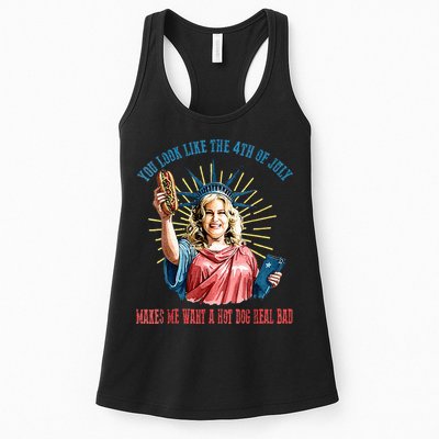 You Look Like The 4th Of July Hot Dog Wiener Womens Tank Top