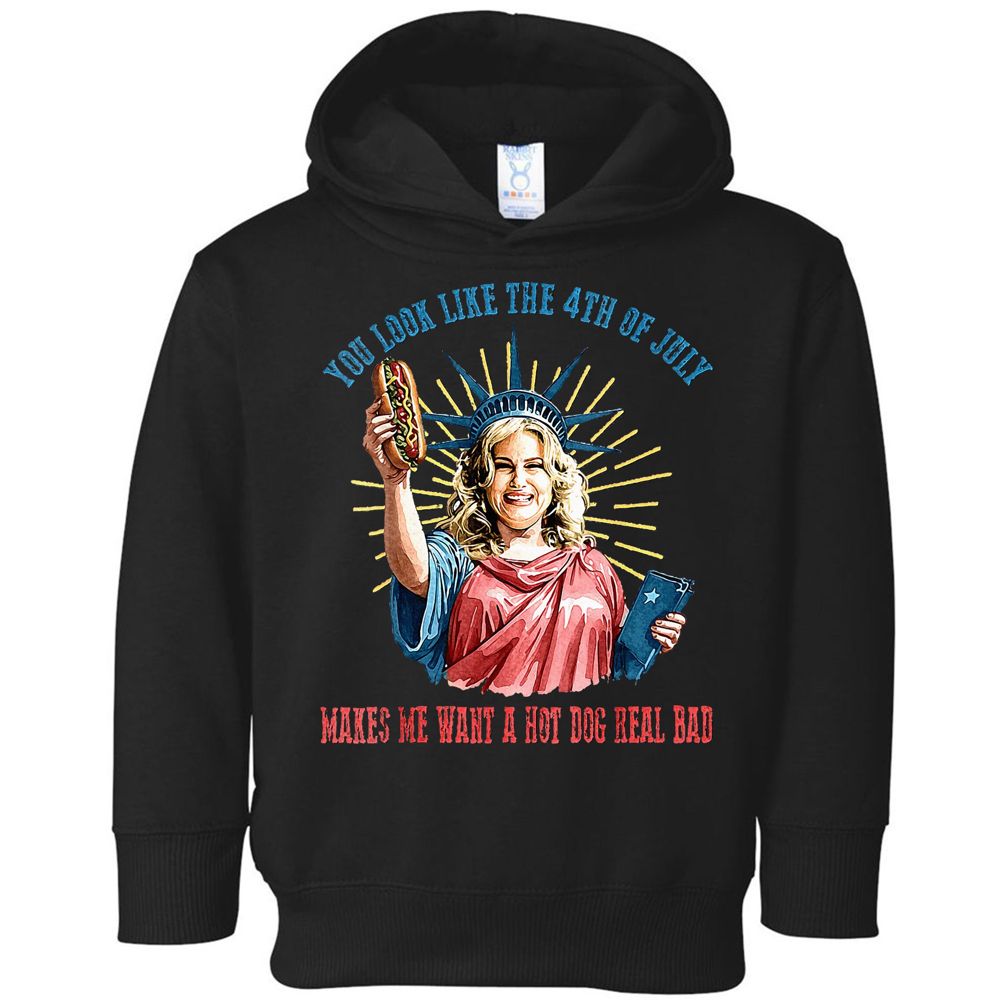 You Look Like The 4th Of July Hot Dog Wiener Toddler Hoodie