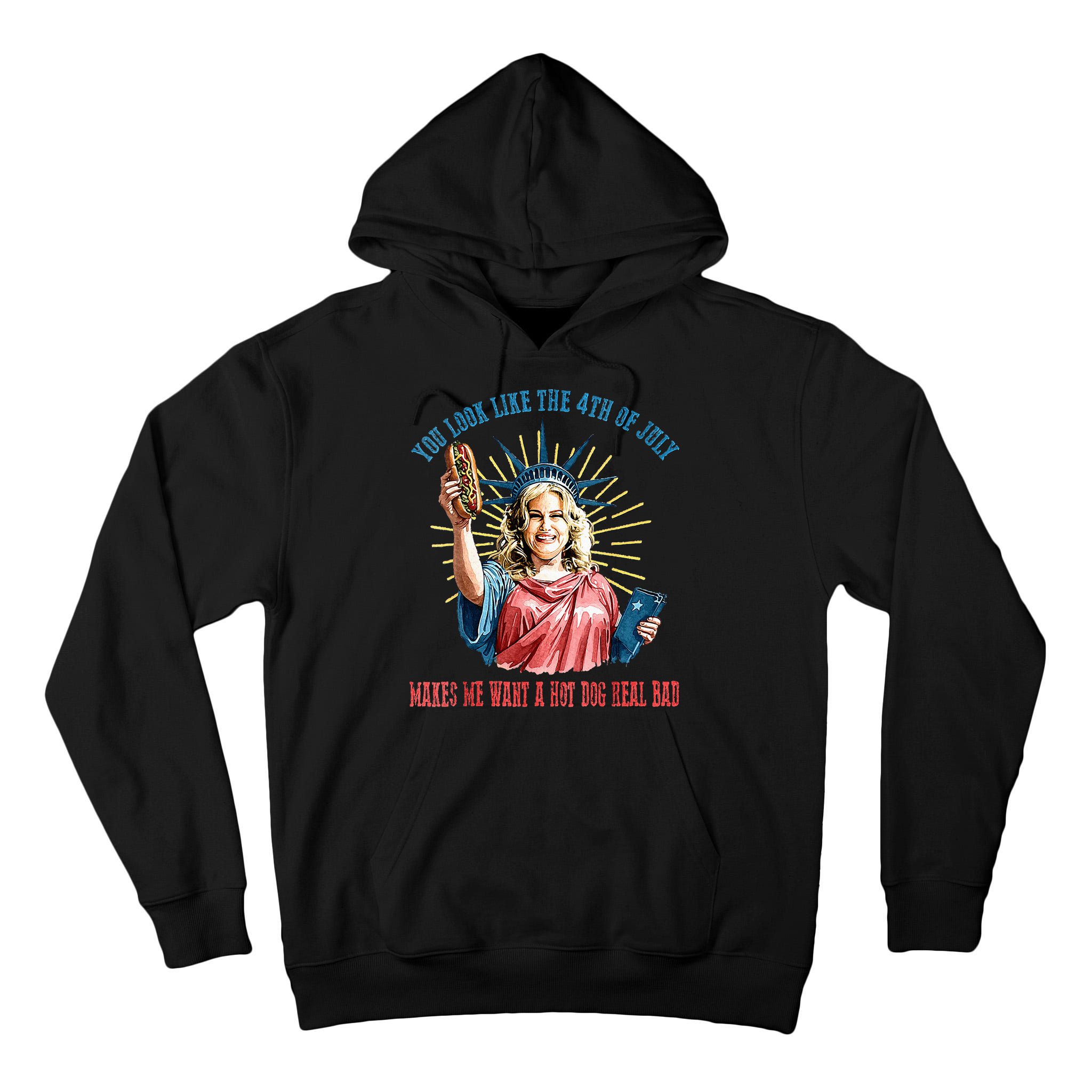 You Look Like The 4th Of July Hot Dog Wiener Tall Hoodie