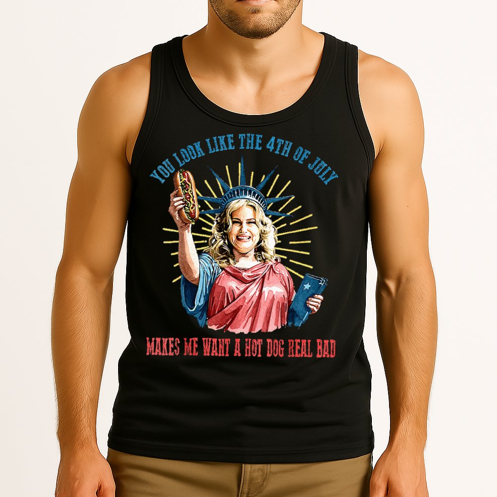 You Look Like The 4th Of July Hot Dog Wiener Tank Top