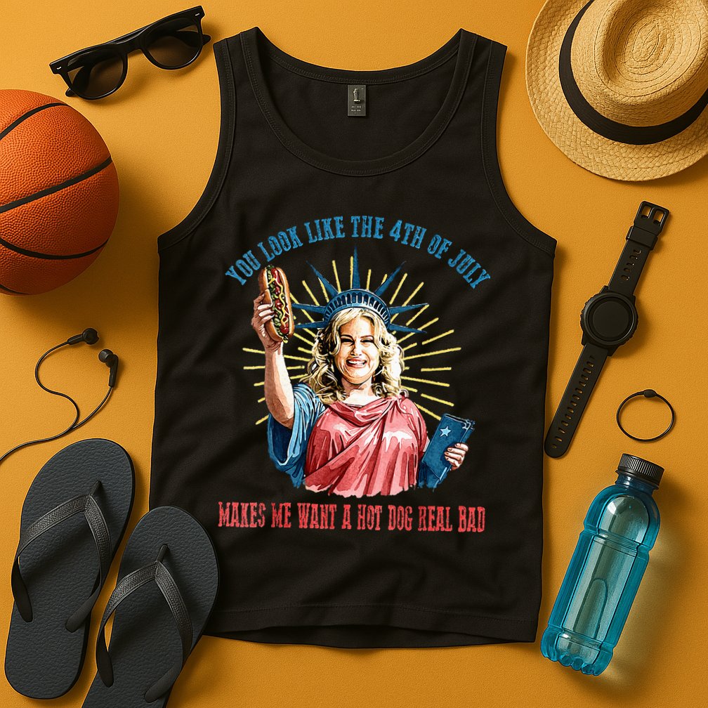 You Look Like The 4th Of July Hot Dog Wiener Tank Top