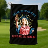 You Look Like The 4th Of July Hot Dog Wiener Golf Towel