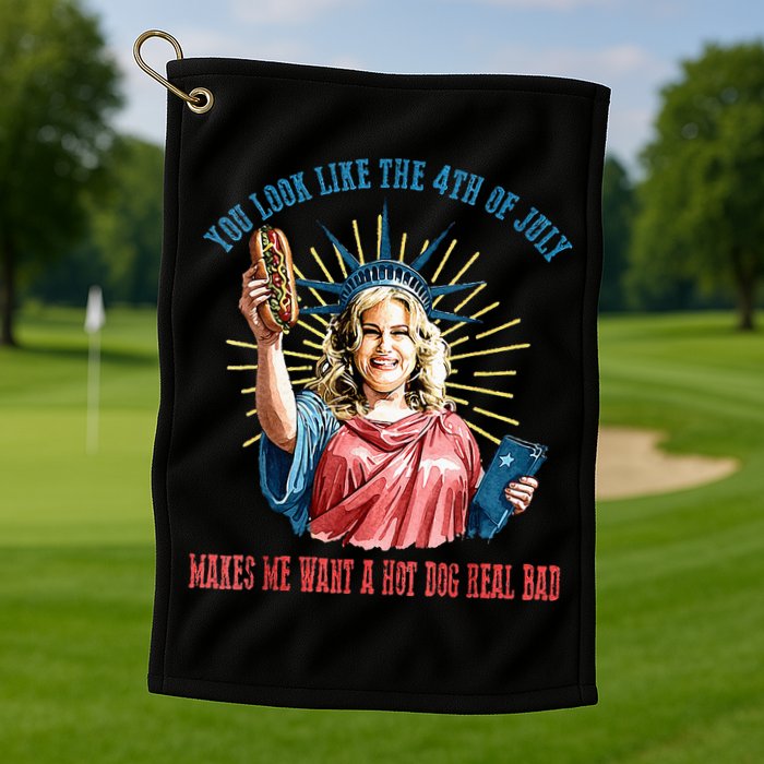You Look Like The 4th Of July Hot Dog Wiener Golf Towel