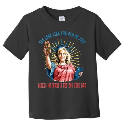 You Look Like The 4th Of July Hot Dog Wiener Toddler T-Shirt