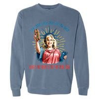 You Look Like The 4th Of July Hot Dog Wiener Garment-Dyed Sweatshirt